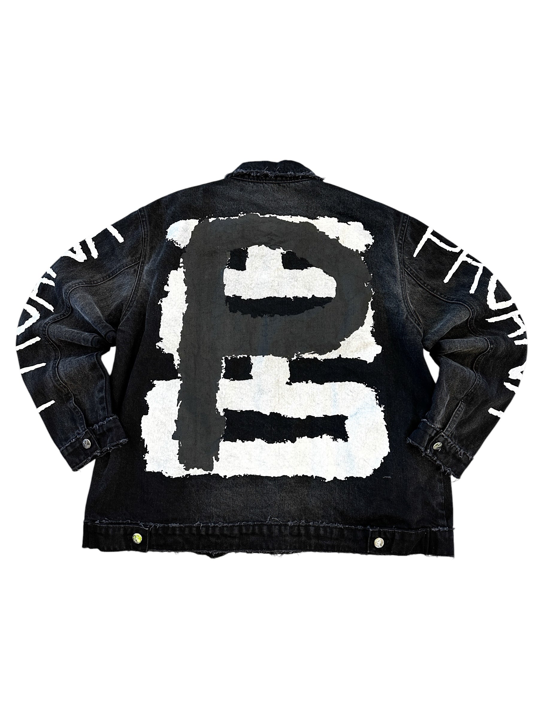 “Black Out” denim jacket