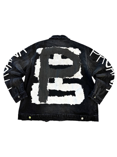 “Black Out” denim jacket